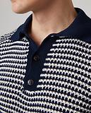Thumbnail 7 of Peregrine Men's Island Crochet Button Polo Shirt - Navy