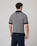 Thumbnail 10 of Peregrine Men's Island Crochet Button Polo Shirt - Navy