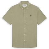 Thumbnail 1 of Lyle & Scott Men's Short Sleeve Linen Shirt - Seagrass