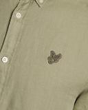 Thumbnail 6 of Lyle & Scott Men's Short Sleeve Linen Shirt - Seagrass