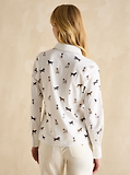 Thumbnail 3 of Joules Women's Eleanor Tomlinson Jersey Shirt - Cream Dogs