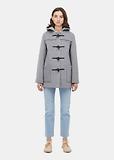Thumbnail 2 of Gloverall Women's Short Slim Fit Freda Duffle Coat Silver Prince of Wales