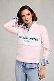 Thumbnail 2 of Holland Cooper Women's Sporting Heritage Zip Henley - Pink