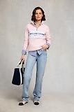 Thumbnail 6 of Holland Cooper Women's Sporting Heritage Zip Henley - Pink