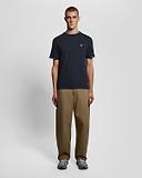 Thumbnail 3 of Lyle & Scott Men's Fine Tipped T-Shirt - Dark Navy/Chalk Blue