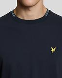 Thumbnail 4 of Lyle & Scott Men's Fine Tipped T-Shirt - Dark Navy/Chalk Blue
