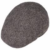 Thumbnail 2 of Stetson Texas Wool Herringbone Flat Cap Hat - Anthracite Melange