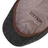 Thumbnail 3 of Stetson Texas Wool Herringbone Flat Cap Hat - Dark Grey