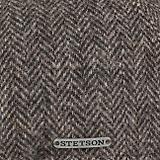 Thumbnail 4 of Stetson Texas Wool Herringbone Flat Cap Hat - Anthracite Melange