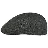 Thumbnail 1 of Stetson Texas Wool Herringbone Flat Cap Hat - Dark Grey