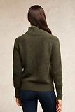 Thumbnail 6 of Holland Cooper Women's Tori Quarter Zip Knit - Forest Green