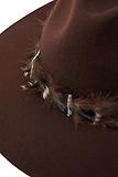 Thumbnail 7 of Holland Cooper Trilby Hat Iridescent Feather Band - Chocolate