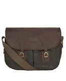 Thumbnail 1 of Barbour Wax Leather Tarras Bag - Olive