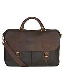 Thumbnail 1 of Barbour Wax Leather Briefcase - Olive