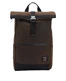 Thumbnail 1 of Barbour Field Roll-Top Waxed Backpack - Olive/Black