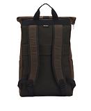 Thumbnail 2 of Barbour Field Roll-Top Waxed Backpack - Olive/Black