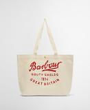 Thumbnail 8 of Barbour Script Tote Bag - Red Logo