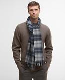 Thumbnail 2 of Barbour Wool/Cashmere Tartan Scarf - Grey Midnight Tartan