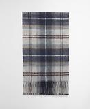 Thumbnail 4 of Barbour Wool/Cashmere Tartan Scarf - Grey Midnight Tartan