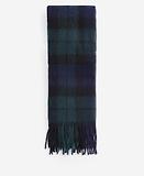Thumbnail 4 of Barbour New Check Tartan Scarf - Lambswool & Cashmere Mix - Black Watch