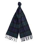 Thumbnail 1 of Barbour New Check Tartan Scarf - Lambswool & Cashmere Mix - Black Watch