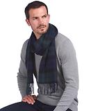 Thumbnail 2 of Barbour New Check Tartan Scarf - Lambswool & Cashmere Mix - Black Watch