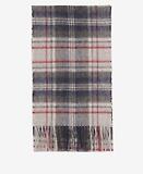 Thumbnail 3 of Barbour New Check Tartan Scarf - Lambswool & Cashmere Mix - Blue Granite