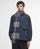 Thumbnail 2 of Barbour Galingale Tartan Scarf - Grey Midnight Tartan