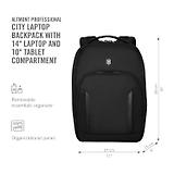 Thumbnail 2 of Victorinox Altmont Professional Slim 14'' City Laptop Backpack - Black