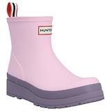 Thumbnail 7 of Hunter Women's Play Short Wellington Boots - Parfait Pink/Purple Top