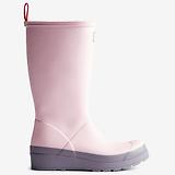 Thumbnail 7 of Hunter Women's Play Tall Wellington Boots - Parfait Pink/Purple Top
