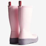 Thumbnail 4 of Hunter Women's Play Tall Wellington Boots - Parfait Pink/Purple Top