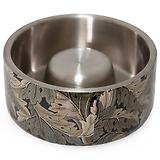 Thumbnail 1 of William Morris Double Walled Dog Slow Feeder - Acanthus Print