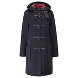 Thumbnail 1 of Gloverall Women's Long Slim Fit Freda Duffle Coat - Navy Royal Stewart
