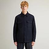 Thumbnail 2 of Woolrich Men's Alaskan Padded Overshirt - Melton Blue