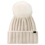 Thumbnail 1 of Woolrich Women's Cashmere Pom-Pom Beanie - Milky Cream