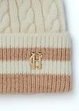 Thumbnail 2 of Holland Cooper Zoe Beanie Bobble Hat - Cream Stripe