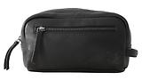 Thumbnail 1 of Lyle & Scott Leather Wash Bag - Jet Black