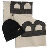 Thumbnail 1 of Barbour International Women's Pendle Beanie & Milla Scarf Gift Set - Black/Jasmine