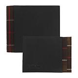 Thumbnail 1 of Barbour Leather Wallet & Card Holder Gift Set - Black/Classic Tartan
