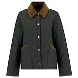 Thumbnail 1 of Barbour Women's Icons Cropped Liddesdale Quilted Jacket - Sage/Ancient