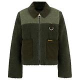 Thumbnail 1 of Barbour Women's Malena Cropped Fleece - Olive/Light Moss
