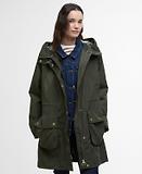 Thumbnail 2 of Barbour Women's Una Showerproof Parka - Olive/Ancient Tartan