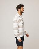 Thumbnail 5 of Peregrine Men's Made In England Blunt Overshirt - White Grid