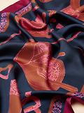 Thumbnail 8 of Joules Women's Windsor Long Silk Scarf - Navy