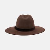 Thumbnail 2 of Joules Women's Grove Wool Fedora Hat - Chocolate Brown