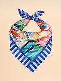Thumbnail 2 of Joules Women's Bloomfield Silk Scarf - Blue