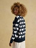 Thumbnail 3 of Joules Women's Très Sheep Intarsia Knitted Jumper - Navy