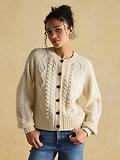 Thumbnail 2 of Joules Women's Rafferty Cable Knit Cardigan - Cream