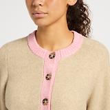 Thumbnail 3 of Joules Women's Nora Knitted Cardigan - Oat/Pink
